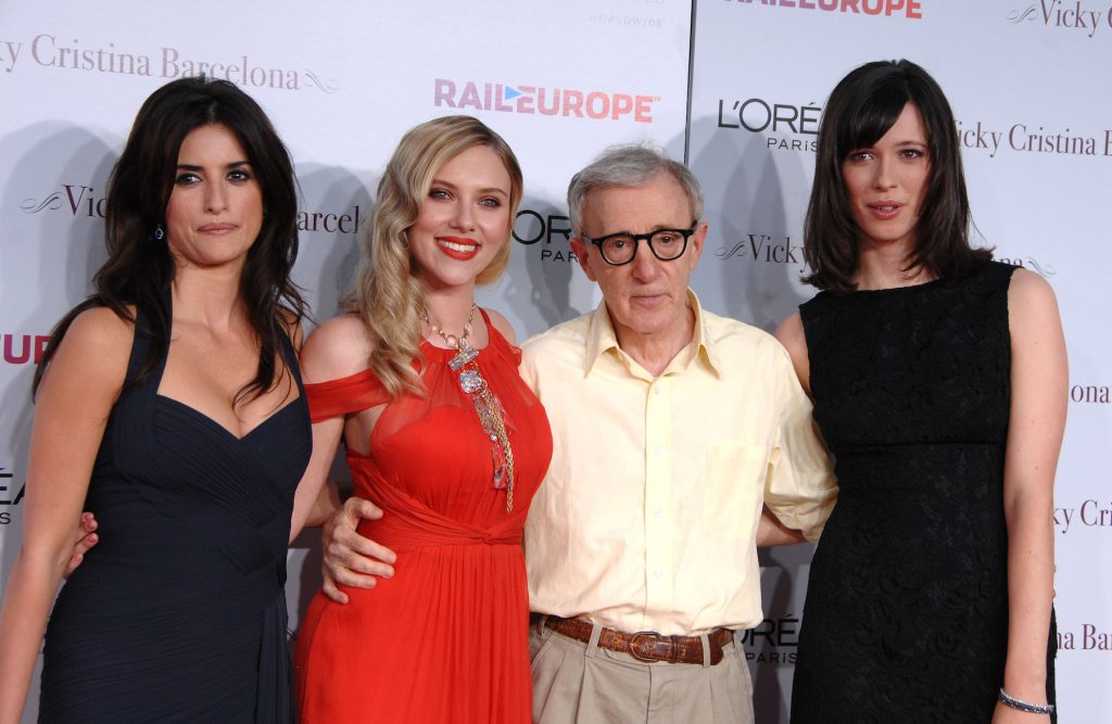Penelope Cruz and Scarlett Johansson and Woody Allen and Rebecca Hall arrives at The Los Angeles Premiere of 